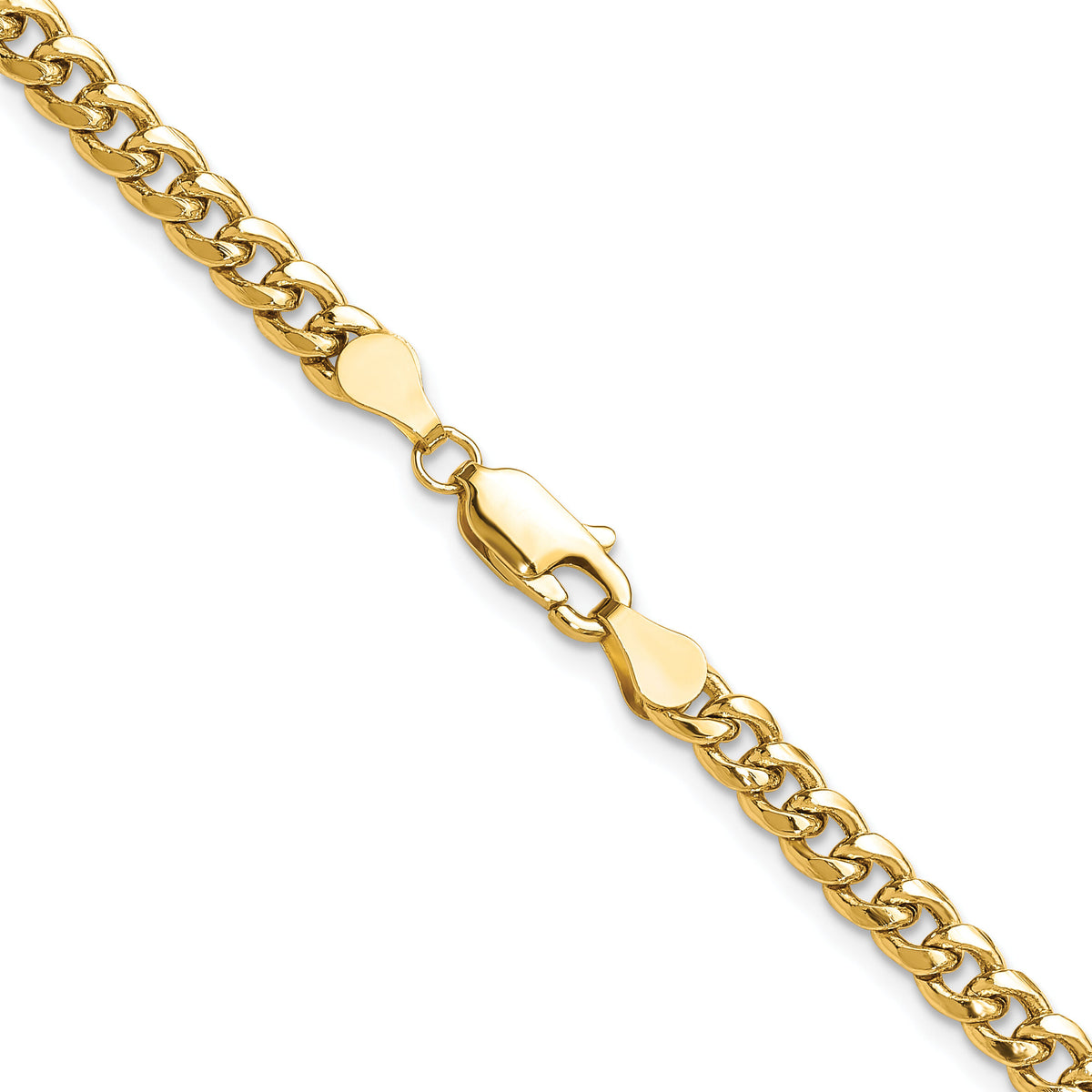 14k 4.5mm Semi-Solid Miami Cuban Chain-BC200-26