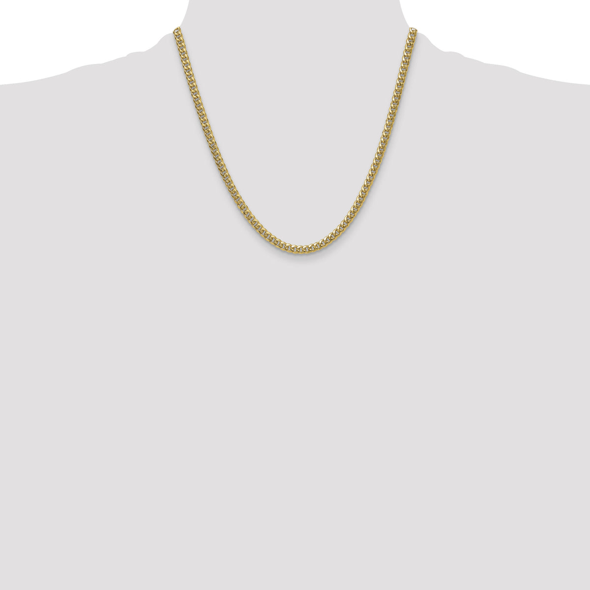 14k 4.5mm Semi-Solid Miami Cuban Chain-BC200-20
