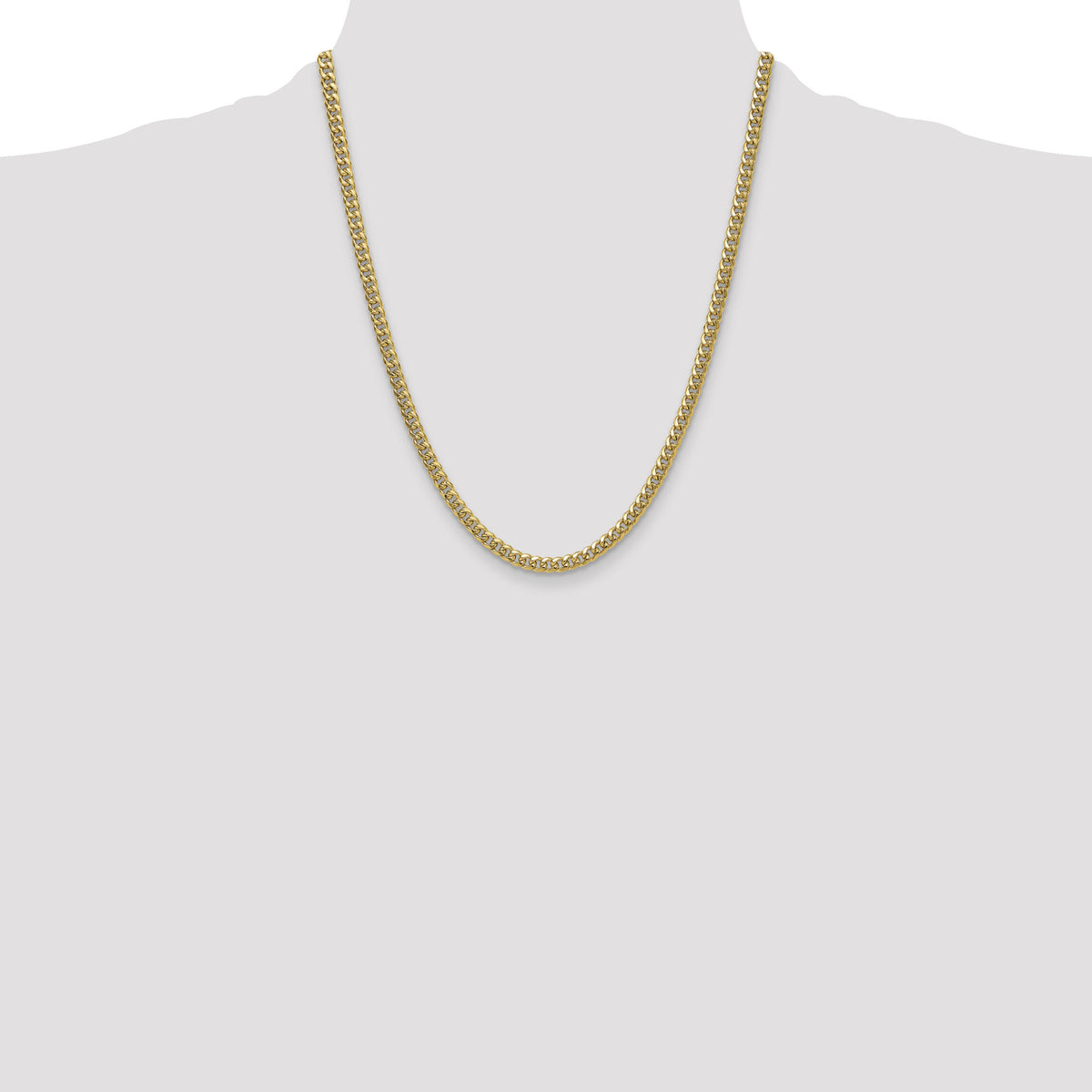 14k 4.5mm Semi-Solid Miami Cuban Chain-BC200-22