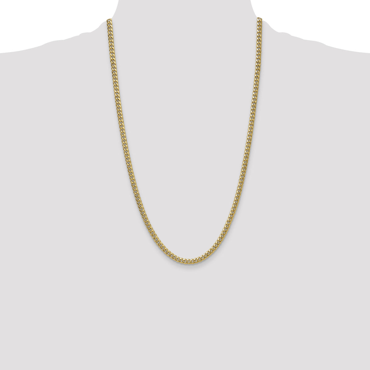 14k 4.5mm Semi-Solid Miami Cuban Chain-BC200-26
