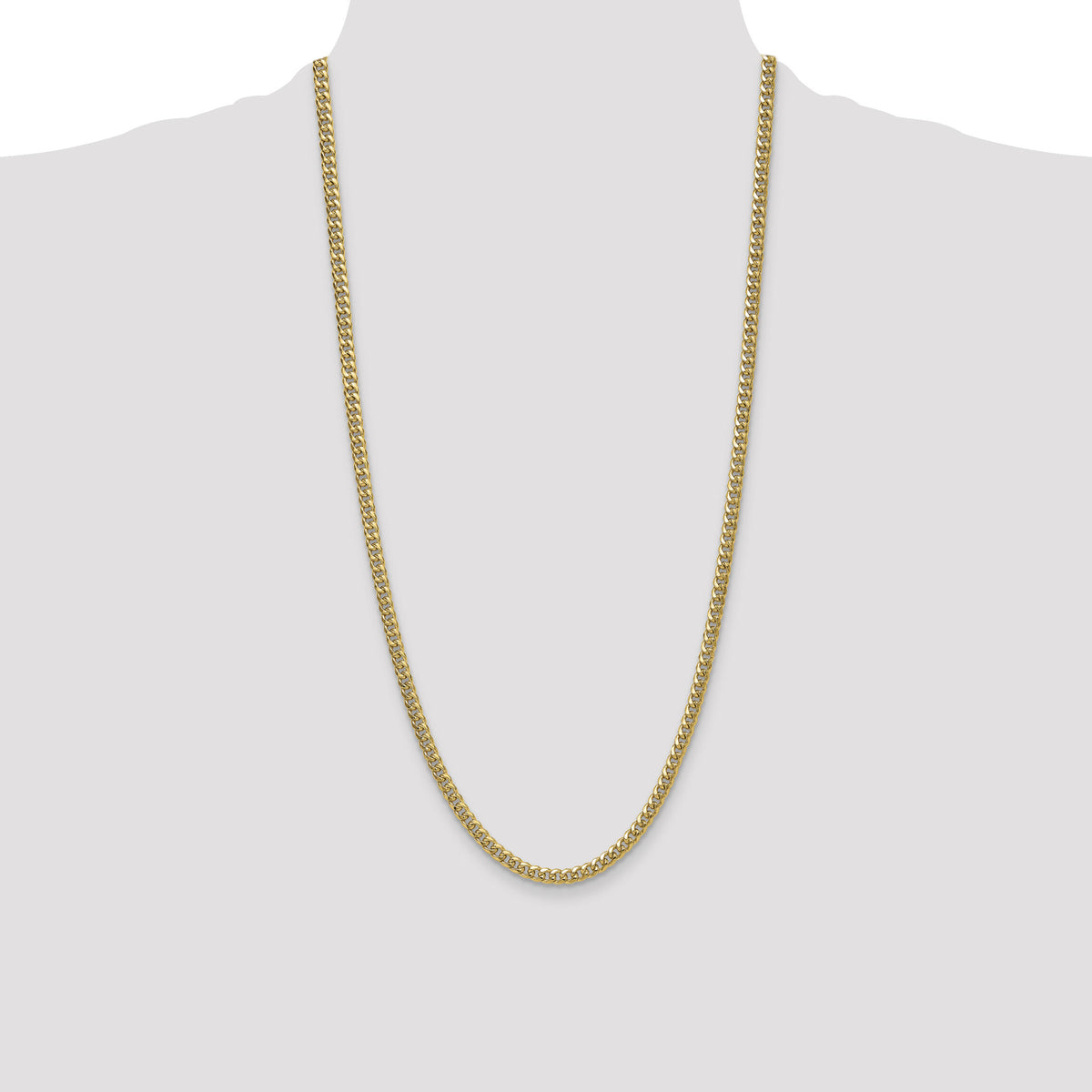 14k 4.5mm Semi-Solid Miami Cuban Chain-BC200-28