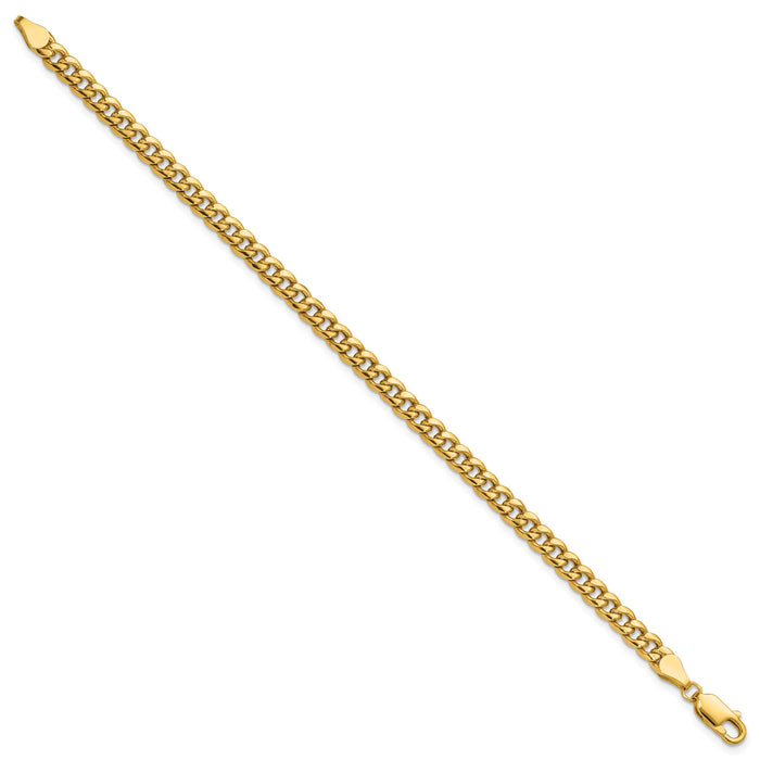 14k 4.5mm Semi-Solid Miami Cuban Chain-BC200-8