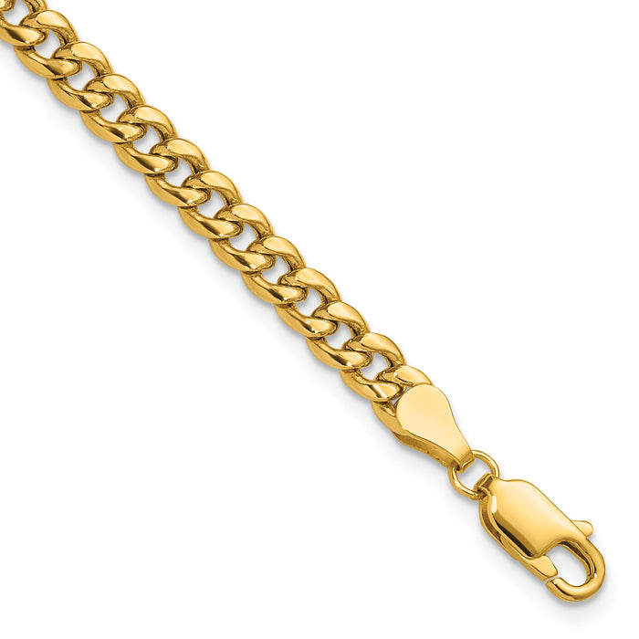 14k 4.5mm Semi-Solid Miami Cuban Chain-BC200-8