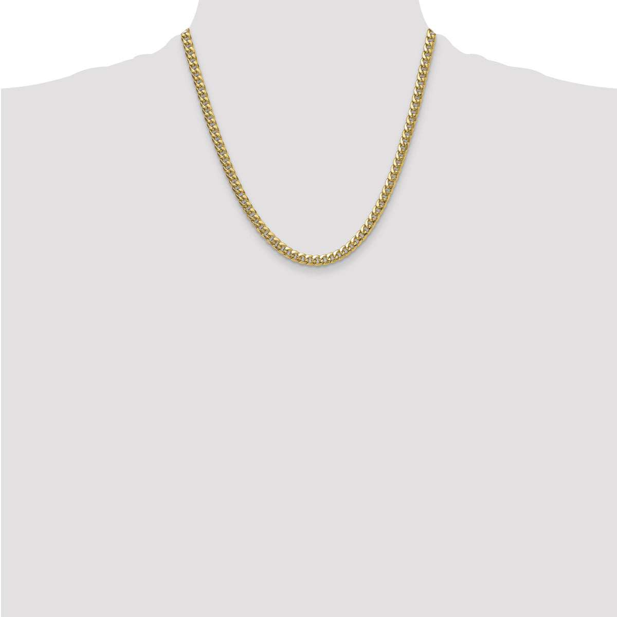 14k 5.25mm Semi-Solid Miami Cuban Chain-BC201-20