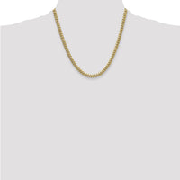 14k 5.25mm Semi-Solid Miami Cuban Chain-BC201-20