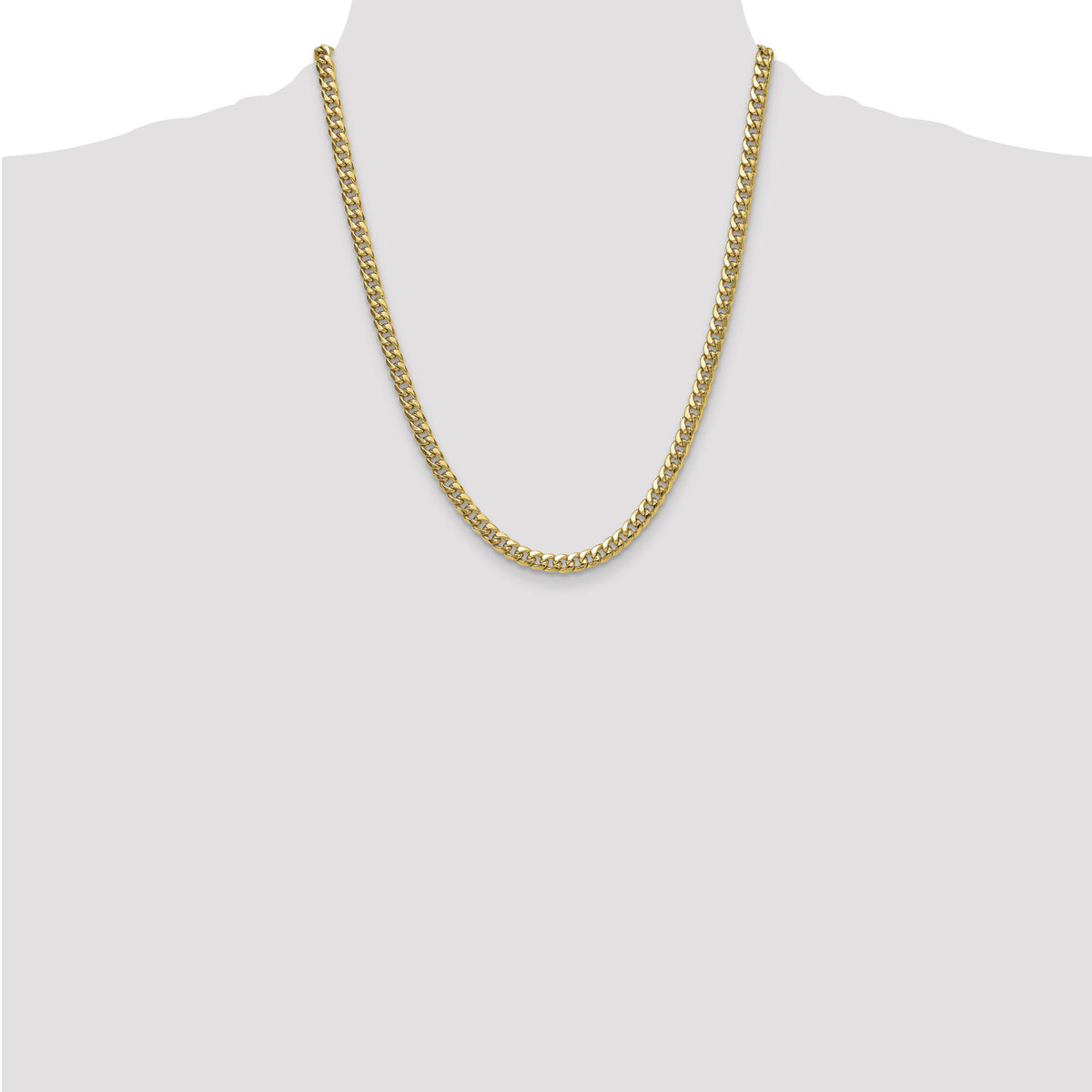 14k 5.25mm Semi-Solid Miami Cuban Chain-BC201-22