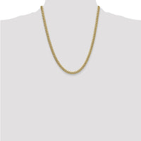 14k 5.25mm Semi-Solid Miami Cuban Chain-BC201-22