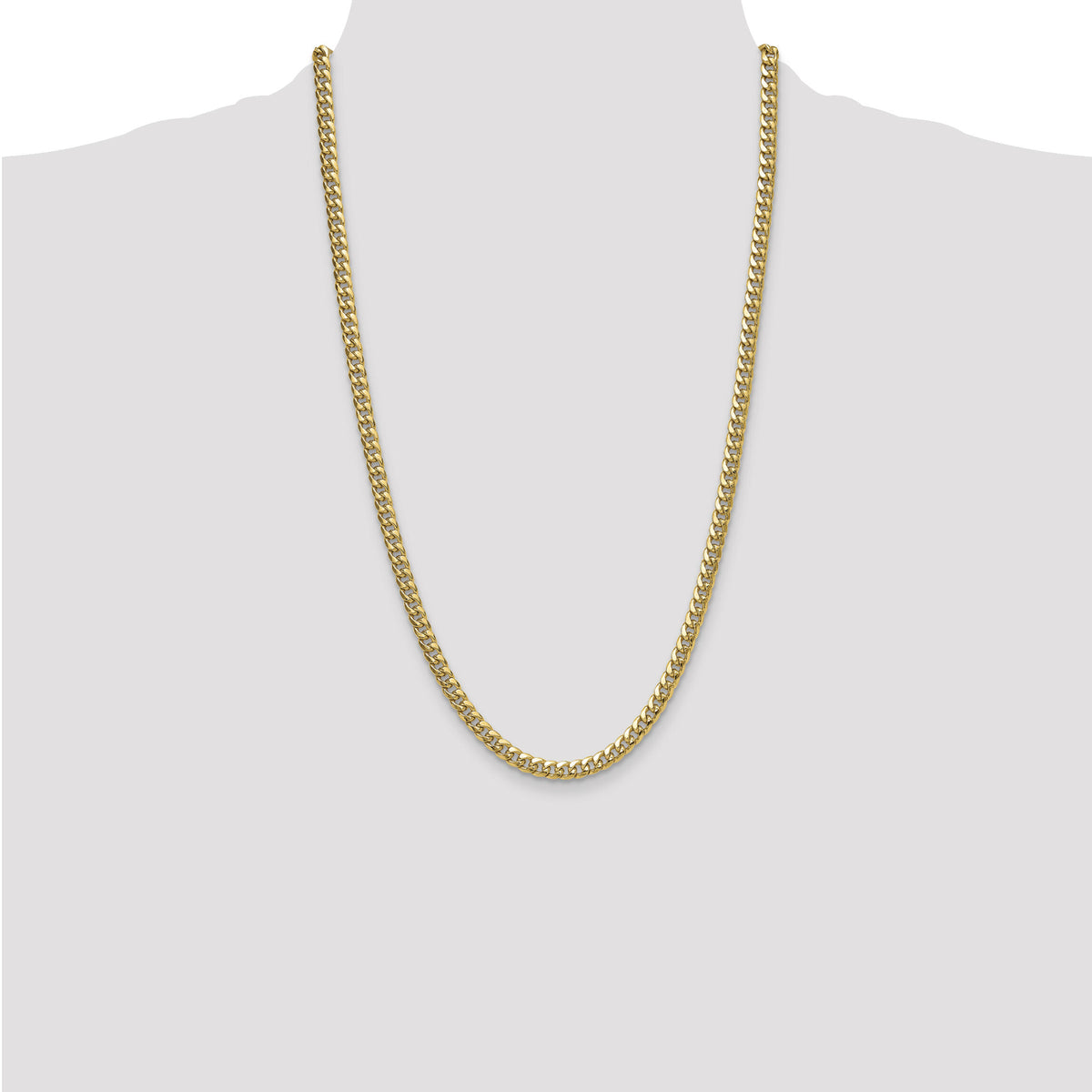 14k 5.25mm Semi-Solid Miami Cuban Chain-BC201-26