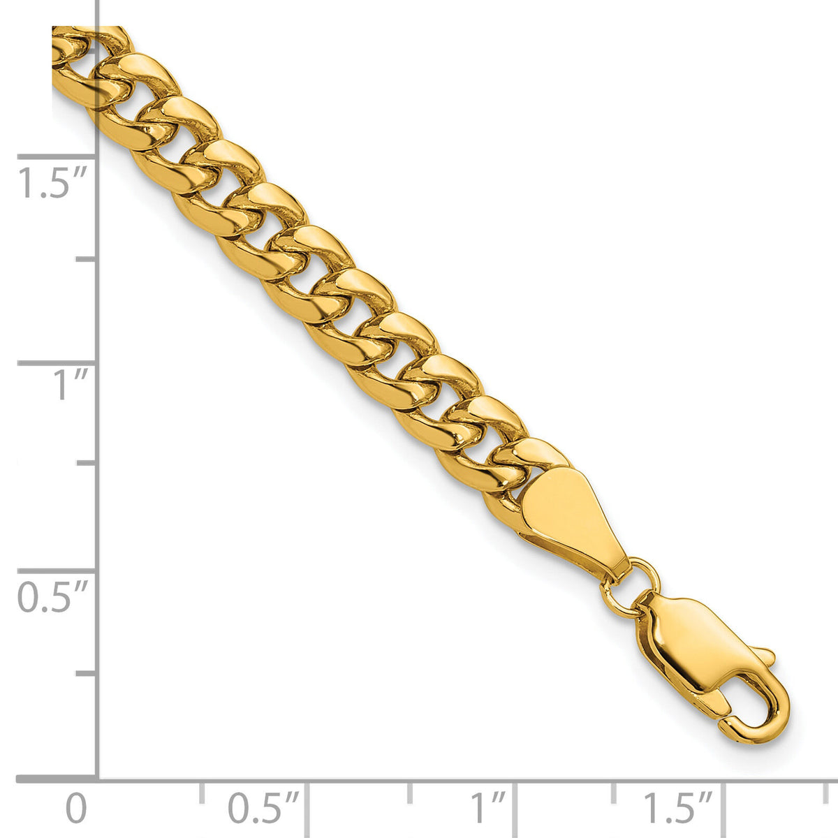 14k 5.25mm Semi-Solid Miami Cuban Chain-BC201-9