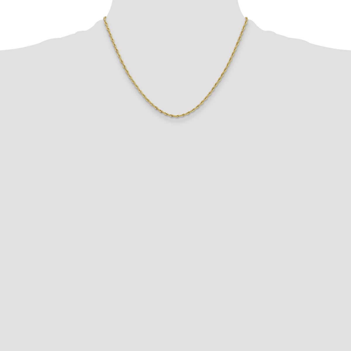 14ky 2.5mm Semi-Solid Rope Chain-BC202-18