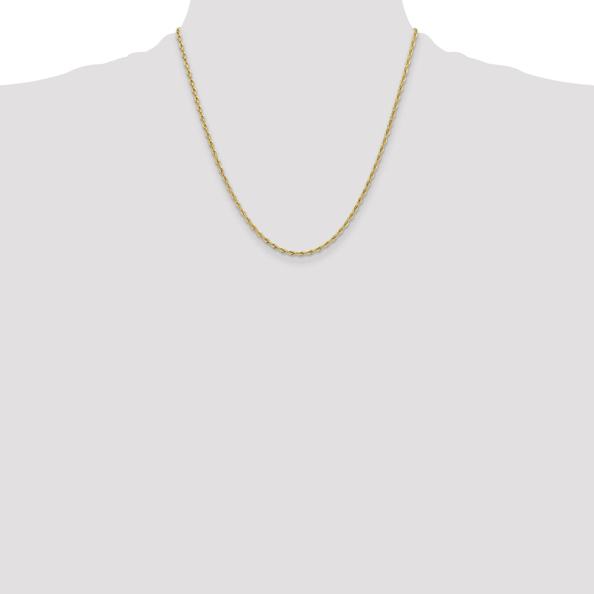 14ky 2.5mm Semi-Solid Rope Chain-BC202-20
