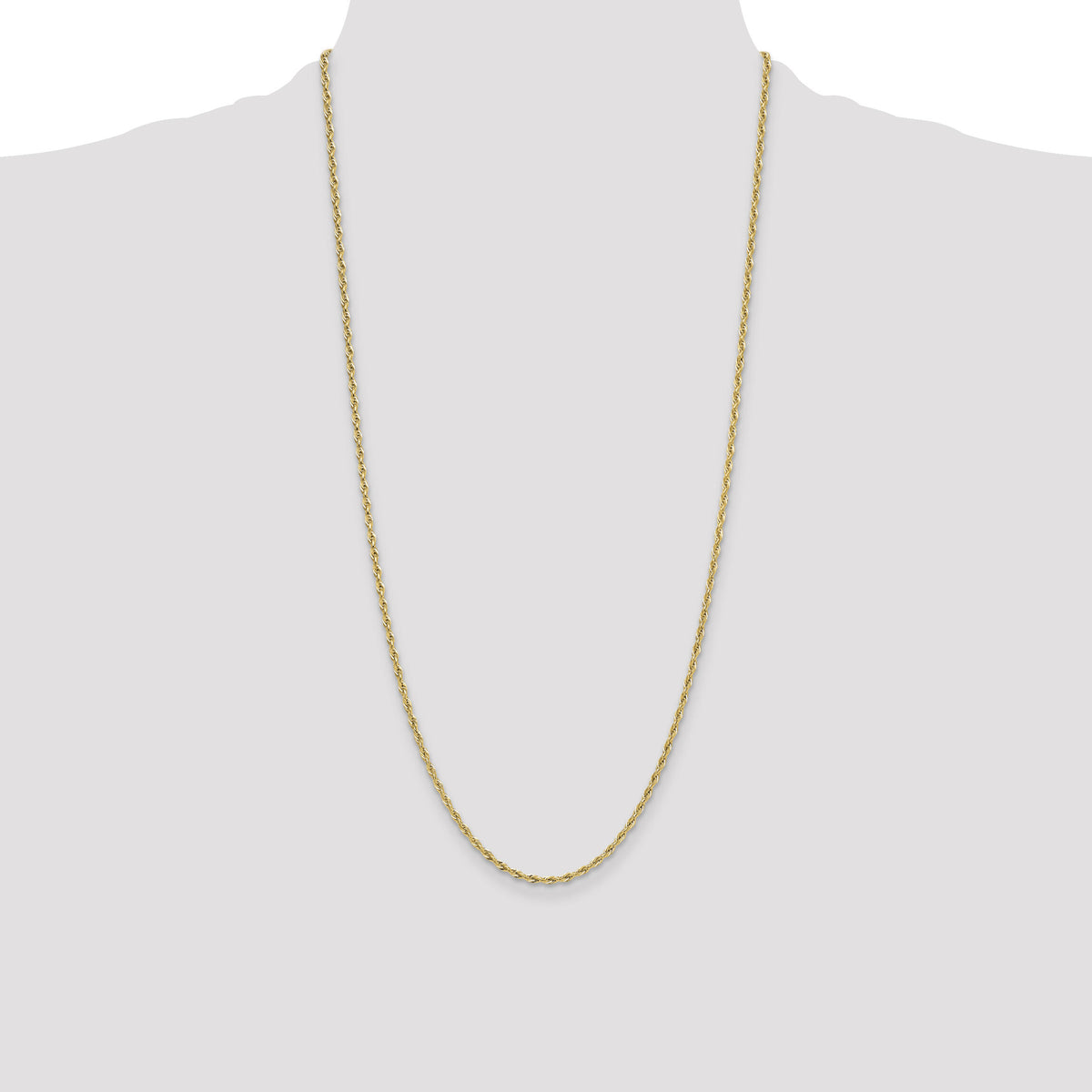 14ky 2.5mm Semi-Solid Rope Chain-BC202-26