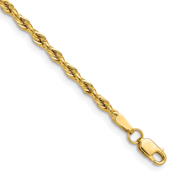 14ky 2.5mm Semi-Solid Rope Chain-BC202-9
