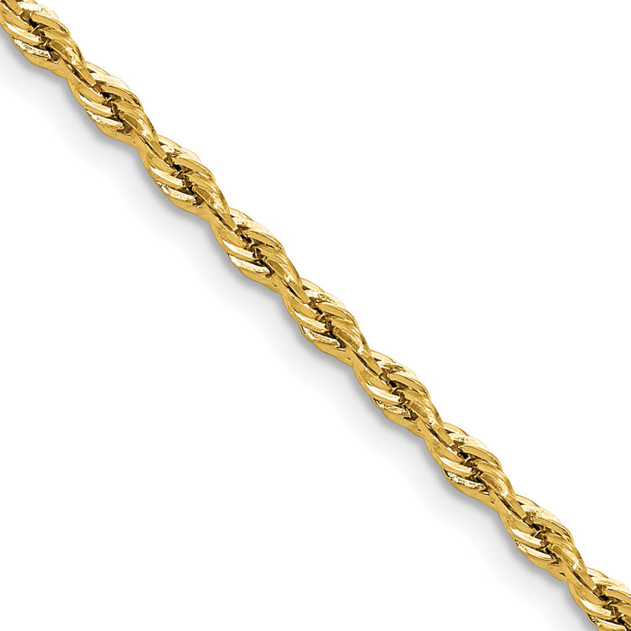 14ky 2.5mm Semi-Solid Rope Chain-BC202-16