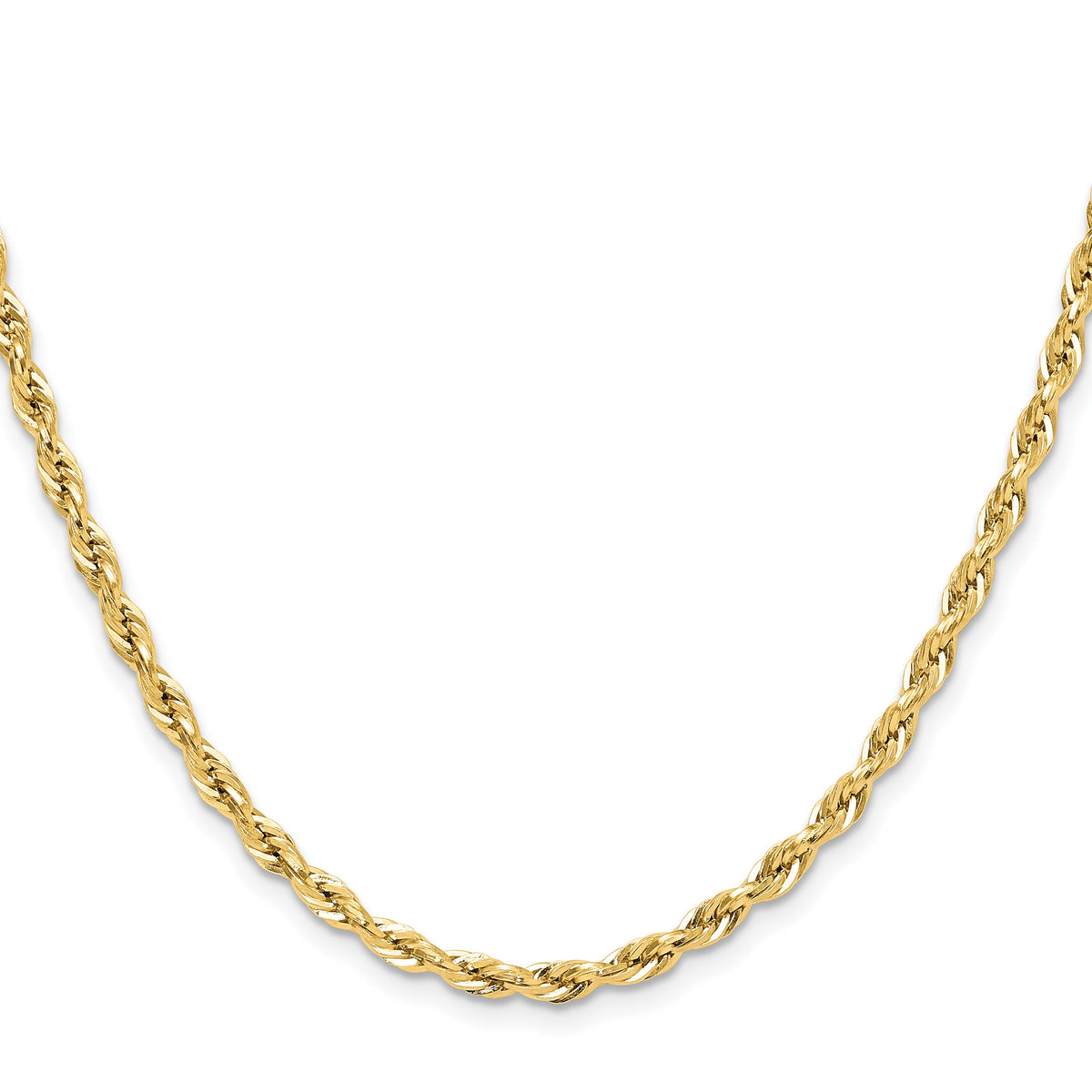 14ky 3.5mm Semi-Solid Rope Chain-BC203-24