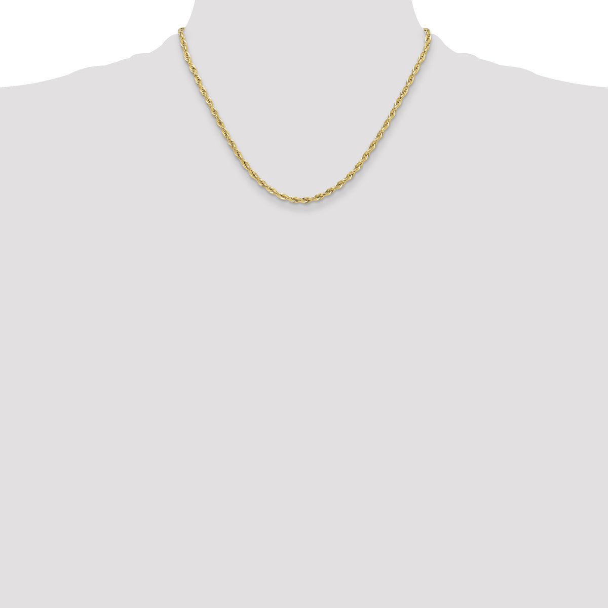14ky 3.5mm Semi-Solid Rope Chain-BC203-18