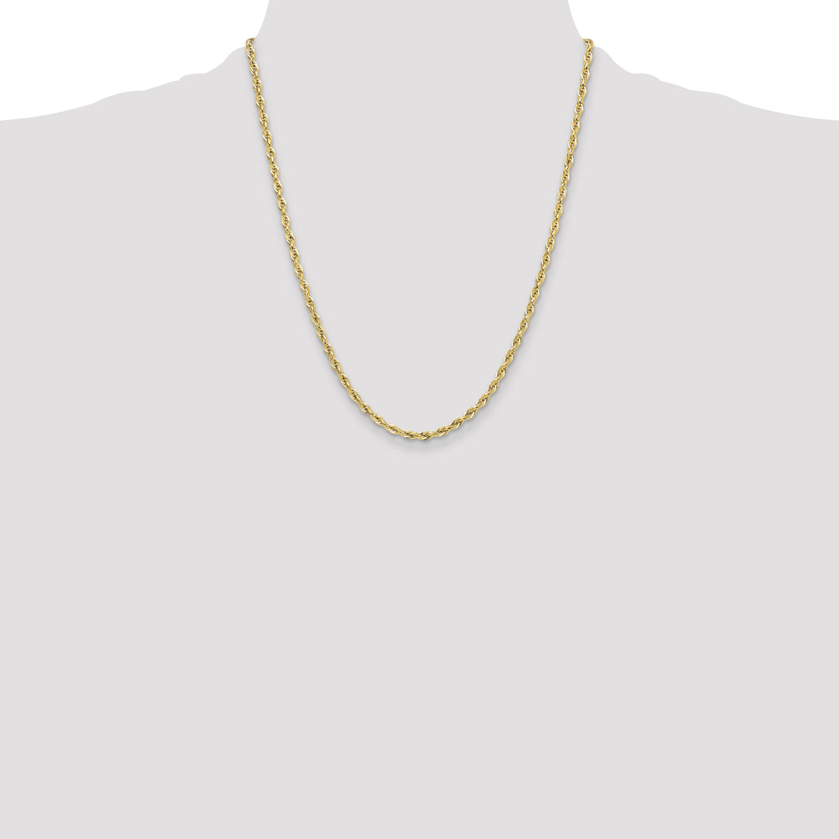 14ky 3.5mm Semi-Solid Rope Chain-BC203-22