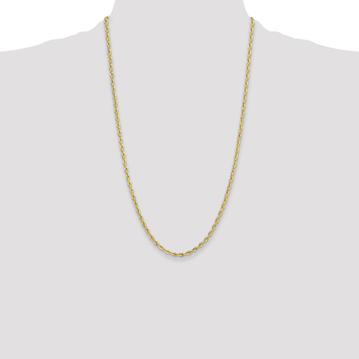 14ky 3.5mm Semi-Solid Rope Chain-BC203-26