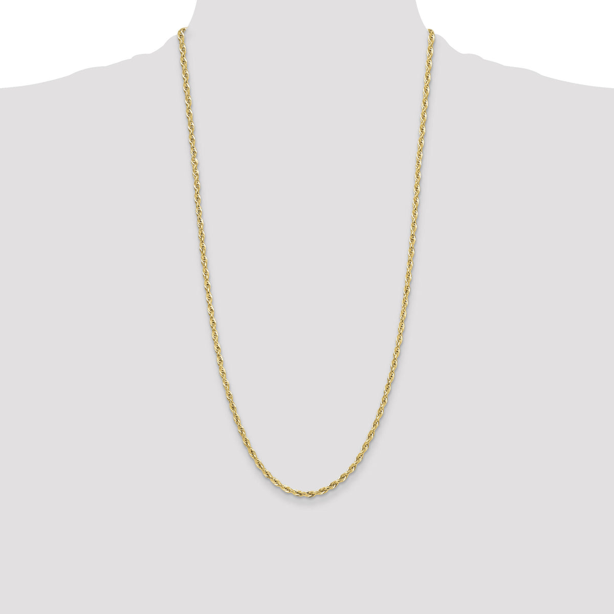 14ky 3.5mm Semi-Solid Rope Chain-BC203-28