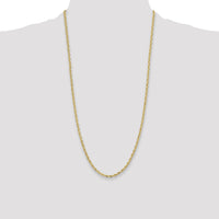 14ky 3.5mm Semi-Solid Rope Chain-BC203-28