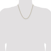 14k 2.2mm Semi-Solid Beveled Paperclip Chain-BC206-20