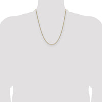 14k 2.2mm Semi-Solid Beveled Paperclip Chain-BC206-22