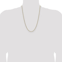 14k 2.2mm Semi-Solid Beveled Paperclip Chain-BC206-24