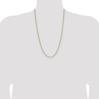 14k 2.2mm Semi-Solid Beveled Paperclip Chain-BC206-26