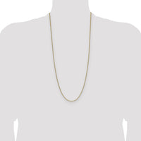 14k 2.2mm Semi-Solid Beveled Paperclip Chain-BC206-30