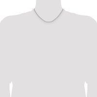 14k White Gold 2.2mm Semi-Solid Beveled Paperclip Chain-BC206W-16