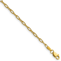 14k 2.2mm Semi-Solid Beveled Paperclip Chain-BC206-20
