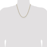 14k 3.0mm Semi-Solid Beveled Paperclip Chain-BC207-20