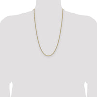 14k 3.0mm Semi-Solid Beveled Paperclip Chain-BC207-26