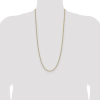 14k 3.0mm Semi-Solid Beveled Paperclip Chain-BC207-30