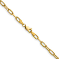 14k 3.7mm Semi-Solid Beveled Paperclip Chain-BC208-26