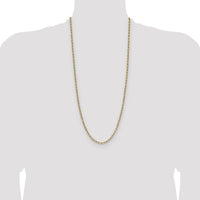14k 3.7mm Semi-Solid Beveled Paperclip Chain-BC208-30
