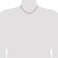 14k White Gold 3.7mm Semi-Solid Beveled Paperclip Chain-BC208W-16