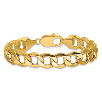 14k 11.3mm Semi-Solid Curb Chain-BC209-7