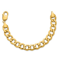 14k 11.3mm Semi-Solid Curb Chain-BC209-7