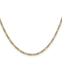 14k 1.9mm Semi-Solid Figaro Chain-BC210-26