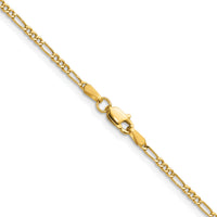 14k 1.9mm Semi-Solid Figaro Chain-BC210-24