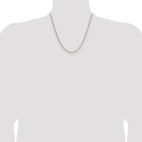 14k 1.9mm Semi-Solid Figaro Chain-BC210-20