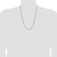 14k 1.9mm Semi-Solid Figaro Chain-BC210-24