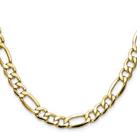 14k 9.4mm Semi-Solid Figaro Chain-BC211-22