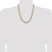14k 9.4mm Semi-Solid Figaro Chain-BC211-22