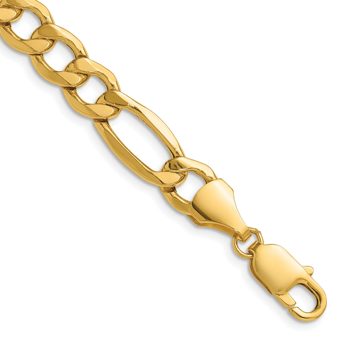 14k 9.4mm Semi-Solid Figaro Chain-BC211-26
