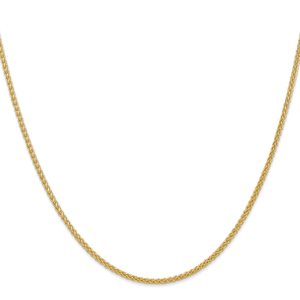 14K 24 inch 2mm Semi-Solid Wheat with Lobster Clasp Chain-BC76-24