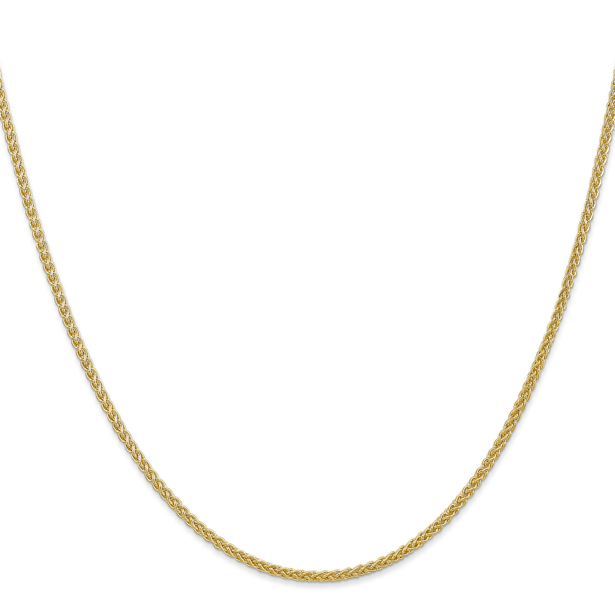 14k 2mm Semi-Solid Wheat Chain-BC76-30