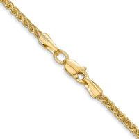 14K 24 inch 2mm Semi-Solid Wheat with Lobster Clasp Chain-BC76-24