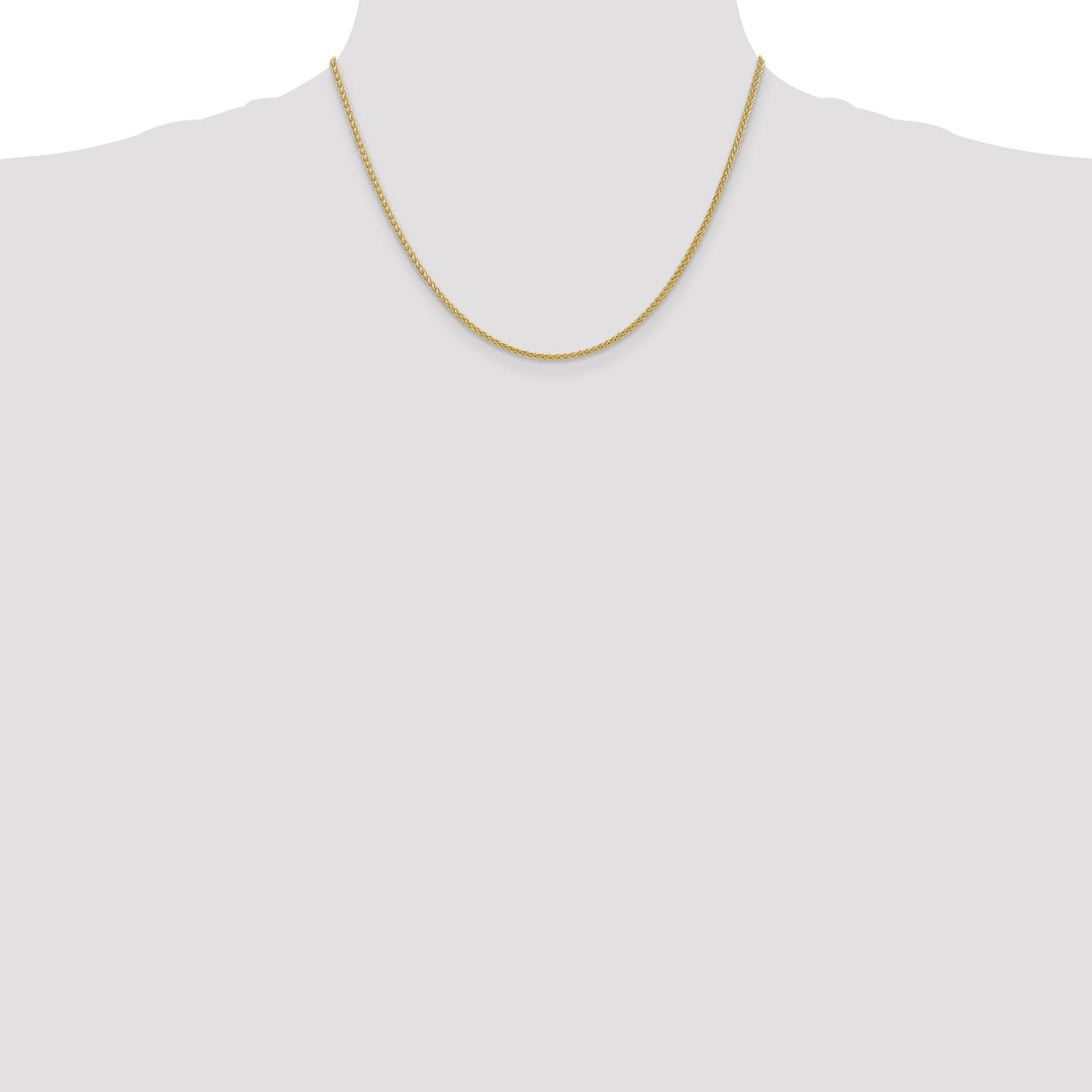 14k 2mm Semi-Solid Wheat Chain-BC76-18